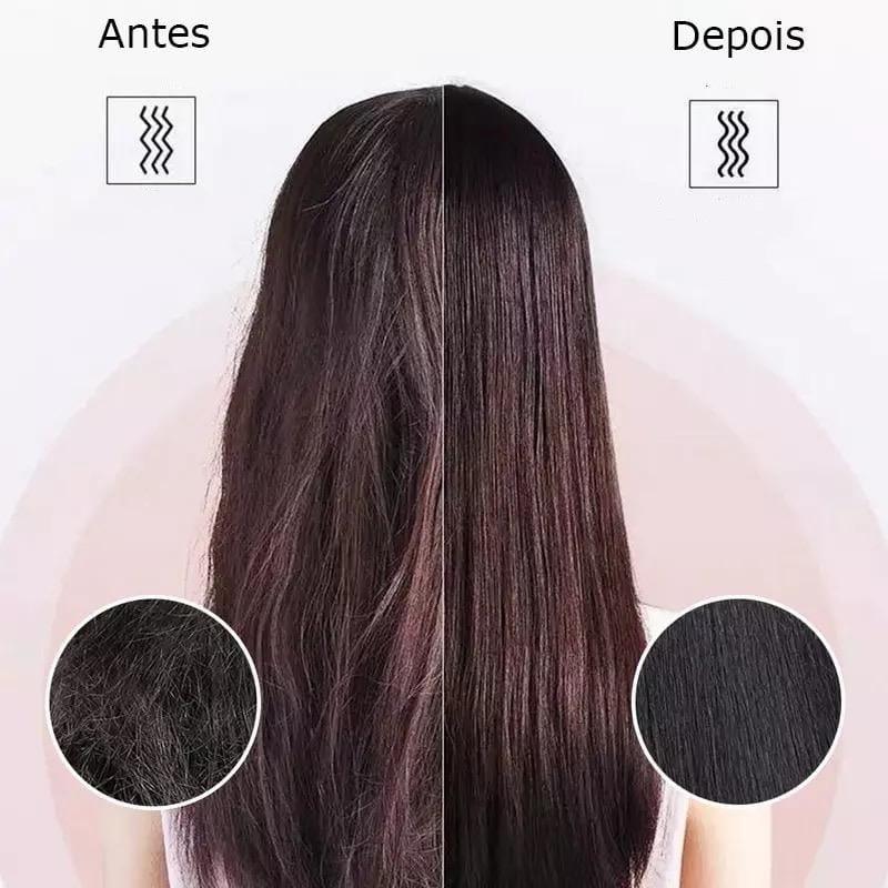 Escova Alisadora 5 em 1 - Alisa, Seca, Hidrata, Modela e Anti-Frizz - Bivolt - Shop MP Imports