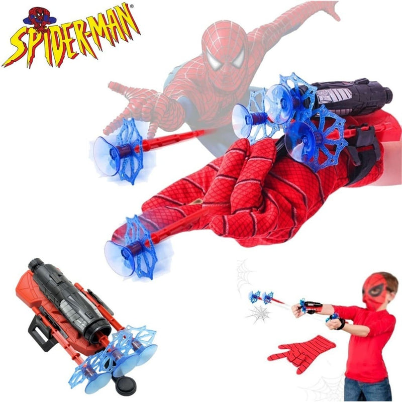 Luva Homem Aranha de Brinquedo Lança Teia + Brinde